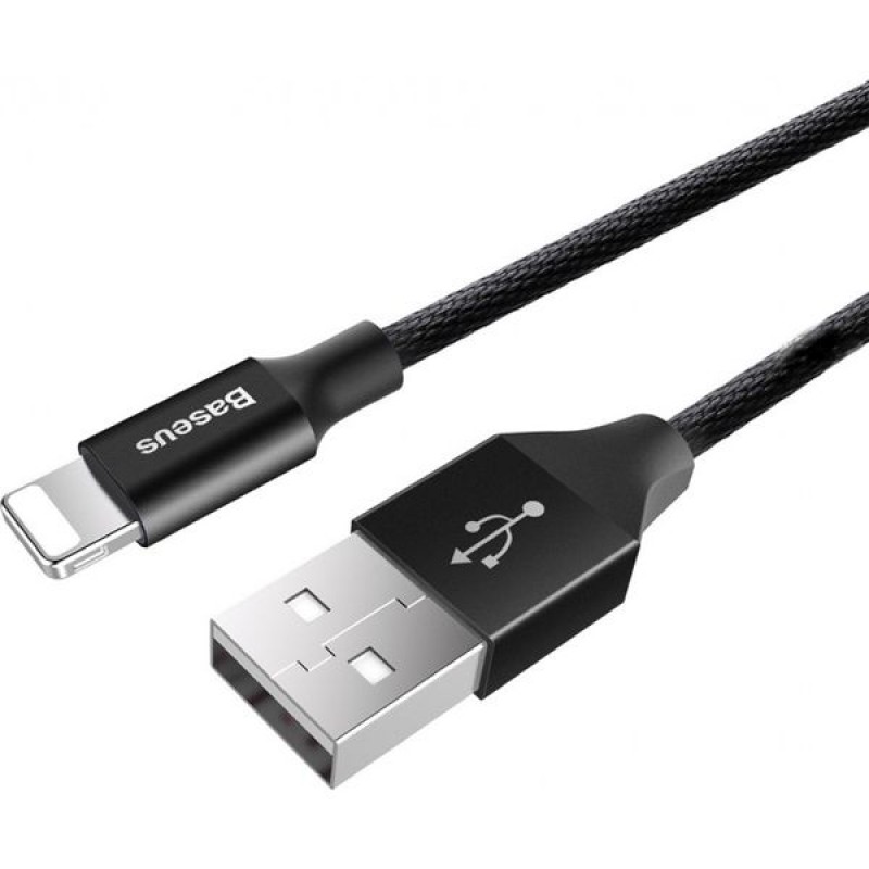 Кабель USB Baseus CALYW-A01, Lightning, черный / Зарядка для айфон