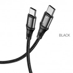 USB Кабель X50 Type-C - Type-C, Hoco, черный