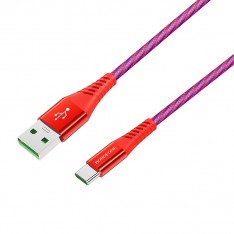 USB Кабель BU13 Type-C, Borofone, 5A, красный