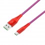 USB Кабель BU13 Type-C, Borofone, 5A, красный