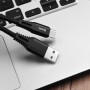 USB Кабель X22 Type-C, Hoco, 5A, черный