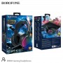 Игровые наушники с подсветкой Borofone ESB03, черный