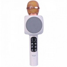 Микрофон WSTER WS-1816, беспроводной для караоке, белый