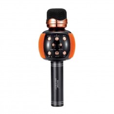 Микрофон WSTER WS-2911, беспроводной для караоке, черно-оранжевый