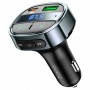 FM модулятор / быстрая зарядка Hoco E70 PD30W+QC3.0 car BT FM transmitter черный