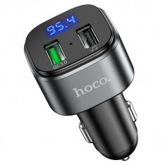 FM модулятор / Зарядка в автомобиль Hoco E67, черный