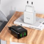Быстрая зарядка для телефона Hoco N6 QC3.0, черный