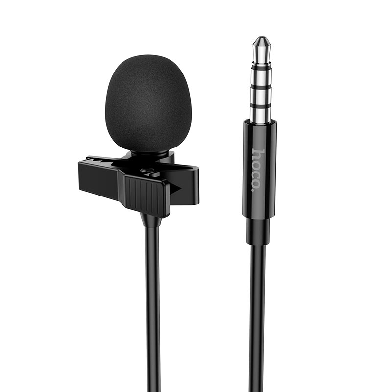 Микрофон Hoco L14, 3.5мм, Lavalier, 3.5мм, черный Микрофон Hoco L14, 3.5мм, Lavalier, 3.5мм, черный