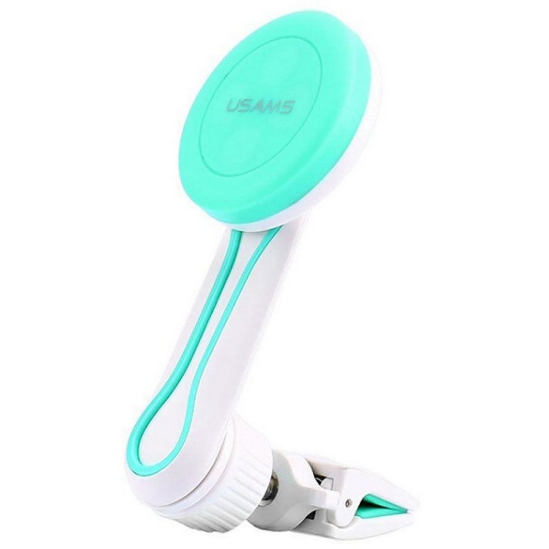 Магнитный автомобильный держатель в решётку для телефона USAMS US-ZJ013 FX, белый Магнитный автомобильный держатель в решётку для телефона USAMS US-ZJ013 FX, белый