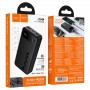 Внешний аккумулятор Hoco J154A 20000mAh цвет: черный  (cертификат CCC / Сертификат для самолета)