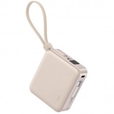 Power Bank для iPhone с сертификатом ССС Rock P73 Q1068, PD22.5W 10000mAh, бежевый