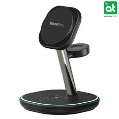Беспроводная зарядная станция AMAZINGThing Thunder Pro Mag 3-in-1 Charging Stations With Stand