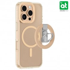 Для iPhone 16 Pro чехол с держателем AMAZINGThing Titan Grip Set Rose Gold (золотистый)