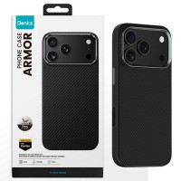 Кевларовый чехол с гранями из силикона для iPhone 17 Pro Max, Benks ArmorPro