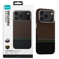 Кевларовый чехол с гранями из силикона для iPhone 17 Pro Max, Benks ArmorPro Prestige