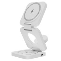 Беспроводная зарядка для телефона / Док станция Benks JuicePod 3-in-1 Wireless Charger W13, белый