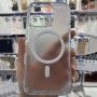 Для iPhone 16e чехол BuckSuiti с MagSafe матово-прозрачный