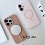 Для iPhone 16 MagSafe чехол BuckSuiti с металлической рамкой, графит