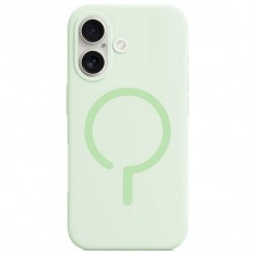 Для iPhone 16 MagSafe чехол BuckSuiti с металлической рамкой, мята