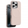 Для iPhone 16 Pro Max чехол BuckSuiti с MagSafe волна, розовый
