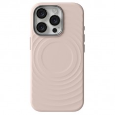 Для iPhone 16 Pro чехол BuckSuiti с MagSafe волна, розовый