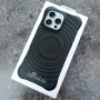 Для iPhone 16 чехол BuckSuiti с MagSafe и усиленными углами, волна, черный