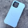 Для iPhone 16 чехол BuckSuiti с MagSafe и усиленными углами, волна, голубой