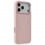 Для iPhone 17 Pro чехол BuckSuiti с MagSafe волна, розовый