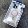 Для iPhone 15 Pro чехол BuckSuiti со стразами прозрачно-розовый