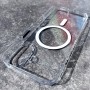 Для iPhone 16 чехол BuckSuiti с MagSafe, PC, прозрачный с черным