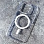 Для iPhone 16 Pro Max чехол BuckSuiti с MagSafe, PC, прозрачный с белым