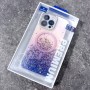 Для iPhone 16 Pro чехол BuckSuiti прозрачный с фиолетовыми блестками