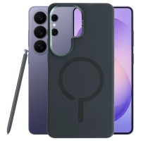 Для Samsung S24 Ultra MagSafe чехол BuckSuiti с металлической рамкой, черный