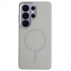 Для Samsung S25 Ultra MagSafe чехол BuckSuiti с металлической рамкой, серый