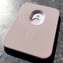 Для iPhone 15 силиконовый чехол с держателем карт, розовый