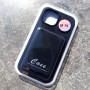 Для iPhone 15 Pro силиконовый чехол с держателем карт, черный