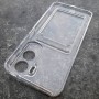 Прозрачный силиконовый чехол с отделом для карт, для Huawei Honor 90 Lite