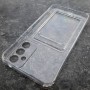 Прозрачный силиконовый чехол с отделом для карт, для Samsung A34 Прозрачный силиконовый чехол с отделом для карт, для Samsung A34