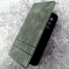 Чехол-книжка для телефона Samsung A56, Creative Case ver.2, цвет зеленый