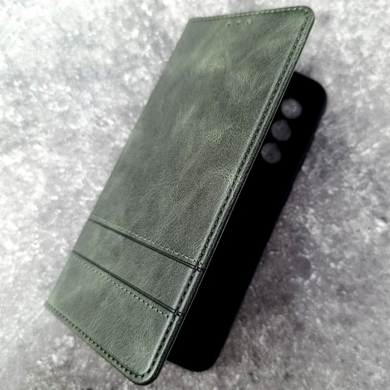 Чехол-книжка для телефона Samsung A56, Creative Case ver.2, цвет зеленый Чехол-книжка для телефона Samsung A56, Creative Case ver.2, цвет зеленый