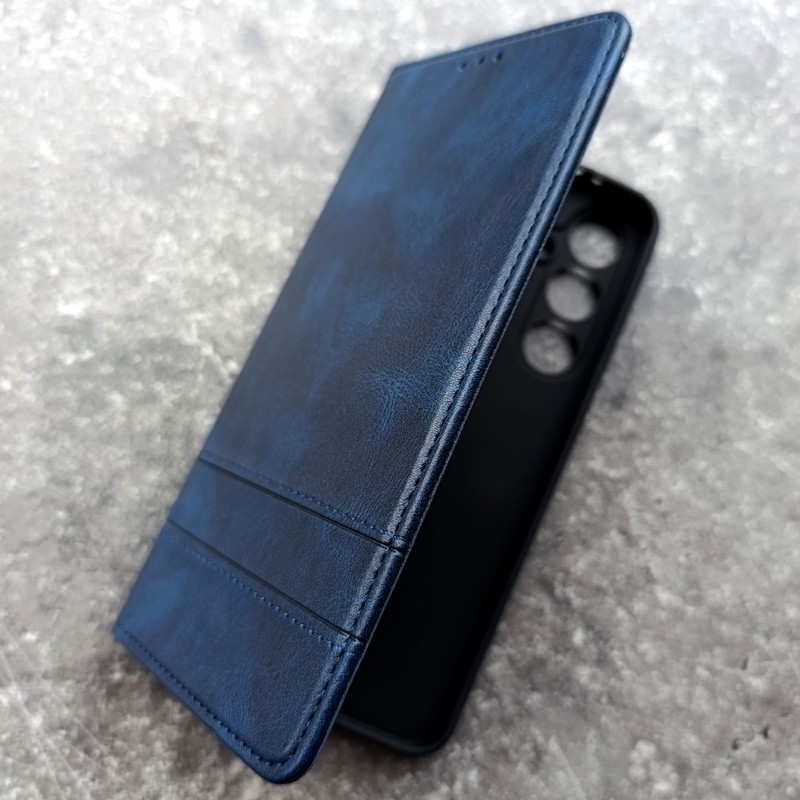 Чехол-книжка для телефона Samsung S24FE, Creative Case ver.2, цвет синий Чехол-книжка для телефона Samsung S24FE, Creative Case ver.2, цвет синий