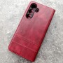 Чехол-книжка для телефона Samsung S24FE, Creative Case ver.2, цвет красный Чехол-книжка для телефона Samsung S24FE, Creative Case ver.2, цвет красный