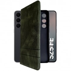 Чехол-книжка для телефона Samsung S25 FE, Creative Case ver.2, цвет зеленый