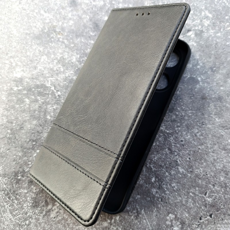 Чехол-книжка для телефона Xiaomi Redmi 13, Creative Case ver.2, цвет черный Чехол-книжка для телефона Xiaomi Redmi 13, Creative Case ver.2, цвет черный