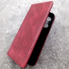 Чехол-книжка для телефона Xiaomi Redmi 13C, Creative Case ver.2, цвет бордовый