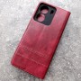 Чехол-книжка для телефона Xiaomi Redmi 13C, Creative Case ver.2, цвет бордовый