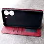 Чехол-книжка для телефона Xiaomi Redmi 13C, Creative Case ver.2, цвет бордовый