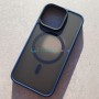 Чехол с поддержкой MagSafe для iPhone 13 Pro DFans M03 матово-тонированный синий