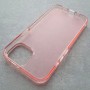 Матовый чехол с силиконовыми гранями для iPhone 14 DFans M02 розовый