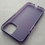 Матовый чехол с силиконовыми гранями для iPhone 14 DFans M02 фиолеовый